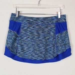 Athleta | Blue space dye skort L